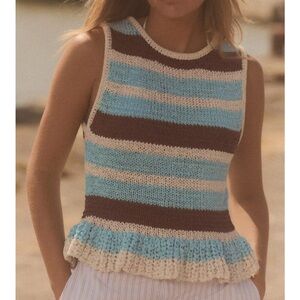 ZARA STRIPED KNIT TOP